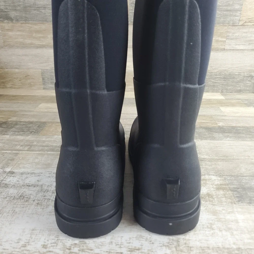 Bogs Rancher Mens Classic High Waterproof Boots Sz 13 Black Rubber Round‎ Toe
